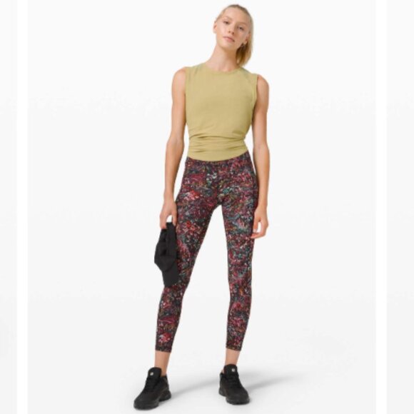Lululemon 10 Fall Invigorate High-Rise Tight 25" Foliage Overlay Multi W5CT8S - Picture 15 of 15